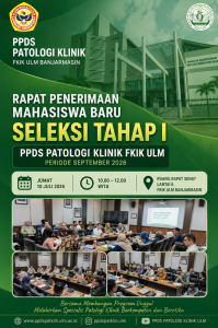 Rapat Penerimaan Mahasiwa Baru Seleksi Tahap I PPDS PK FKIK ULM